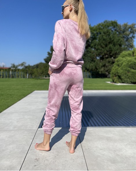 Tepláková souprava dámská Gap TIE DYE fialková